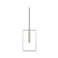 Lampa wisząca Faro prostokąt - Mosiądz polerowany (185 mm) 8288 (Amplex) Antigo