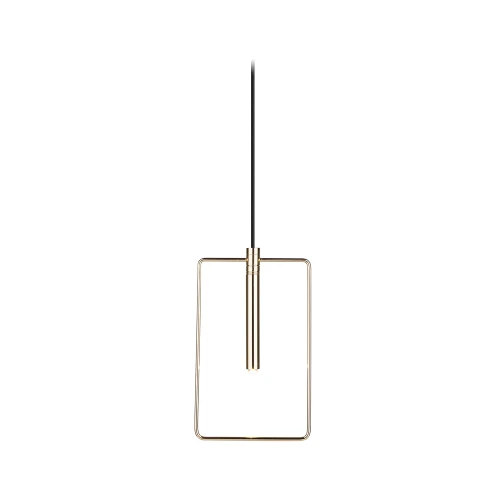 Lampa wisząca Faro prostokąt - Mosiądz polerowany (185 mm) 8288 (Amplex) Antigo