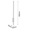 Kinkiet Ebora 1 - Mosiądz mat-czarny (900 mm) 3000K 8241 (Amplex) Antigo
