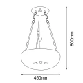 Lampa wisząca Button 45 - Mosiądz polerowany-złoty (450 mm) 8176 (Amplex) Antigo