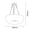 Lampa wisząca Button 65 - Mosiądz polerowany-złoty (650 mm) 8174 (Amplex) Antigo