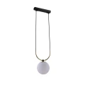 Lampa wisząca Balos - Mosiądz polerowany-czarna 8162 (Amplex) Antigo