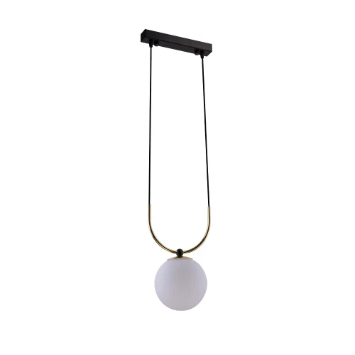 Lampa wisząca Balos - Mosiądz polerowany-czarna 8162 (Amplex) Antigo
