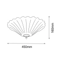 Plafon Bacelo 45 - Mosiądz polerowany-srebrny (160 mm) 8159 (Amplex) Antigo