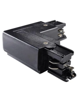 Łącznik L zamienny lewy-prawy do szynoprzewodu 3F 230V - Czarny 8117 (Shilo) Antigo