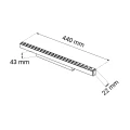 Spot magnetyczny Komatsu dot - Biały (440 mm) 48V 24W 1920lm 3000K 6647 (Shilo) Antigo