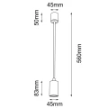 Lampa wisząca 1xGu10 DAKATA czarna 5632 SHILO