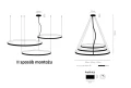 Lampa wisząca czarna AGARI MULTI barwa ciepła 3000K 5430 SHILO
