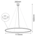 Lampa wisząca AGARI 117cm złota 5344 barwa ciepła 3000K SHILO