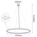 Lampa wisząca AGARI 87cm złota 5335 barwa neutralna 4000K SHILO