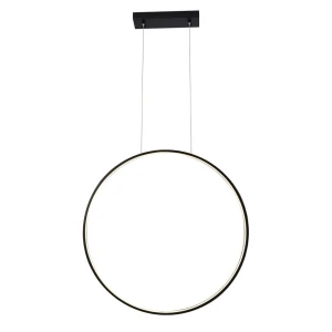 Lampa wisząca AGARO 87cm czarna 5312 barwa neutralna 4000K SHILO