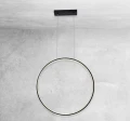 Lampa wisząca AGARO 87cm czarna 5310 barwa ciepła 3000K SHILO