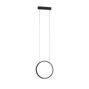 Lampa wisząca AGARO czarna 5307 4000K Shilo