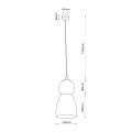 TIGALI 4 - lampa zwieszana - niebieski denim 5244 - Antigo