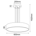 lampa zwieszana Kengo - 600 mm - biały - 5236 - Antigo