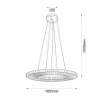 Lampa wisząca NEXO Z4 czerwona terakota - średnica 100 cm - 4000K 5229 ANTIGO