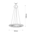 Lampa wisząca NEXO Z3 czerwona terakota - średnica 50 cm - 4000K 5228 ANTIGO