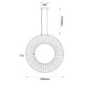 Lampa wisząca NEXO Z2 czerwona terakota - średnica 100 cm - 4000K 5227 ANTIGO