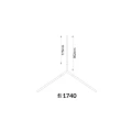 Lampa wisząca TRIKAL Z mosiądz patyna mat - średnica 174 cm - 3000K 5222 ANTIGO