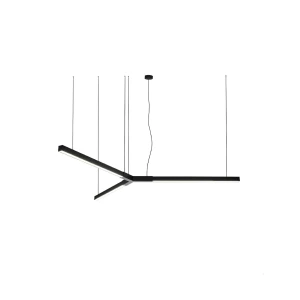 Lampa wisząca TRIKAL Z stal czarna - średnica 134 cm - 3000K 5221 ANTIGO