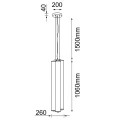 Lampa wisząca MEREZI 3 mosiądz patyna mat - 3000K 5218 ANTIGO