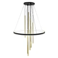 Lampa wisząca Luna - Mosiądz mat-czarna 3000K 5215 Antigo