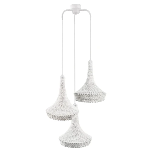 Lampa wisząca Mahaka 3 - Biała (500 mm) 5177 (Shilo) Antigo