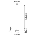 Lampa wisząca no. mini - Biała (80 mm) 5164 (Shilo) Antigo