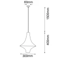 Lampa wisząca Alda S - Beżowa (300 mm) 5117 (Shilo) Antigo