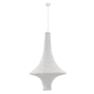 Lampa wisząca Alda L - Biała (500 mm) 5116 (Shilo) Antigo