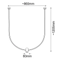 Lampa wisząca no. C - Czarna (860 mm) 5088 (Shilo) Antigo