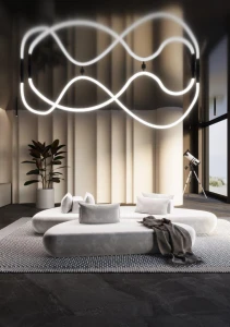 Lampa wisząca natynkowa Hebi 420cm 4000K LED 38W 5059 Shilo