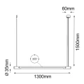 Lampa wisząca Ibara Z Czarna - (1300 mm) 5054 (Shilo) Antigo