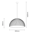 Lampa wisząca Gandra 60x30 - Czekolada mat 5039 (Shilo) Antigo