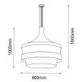 Lampa wisząca Dota O - Beżowa (800 mm) 3000K 5032 (Amplex) Antigo