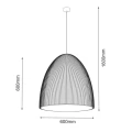 Lampa wisząca Gandra 60x60 - Czarna 5027 (Shilo) Antigo