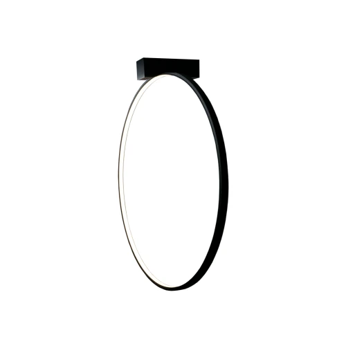 Kinkiet LED AGARO czarny 57cm 4300 barwa ciepła 3000K SHILO