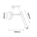 Kinkiet Kosame K2 - Czarny (180 mm) 4053 (Shilo) Antigo