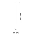 Kinkiet Hoso 150 - Czarny (1500 mm) 3000K 4017 (Shilo) Antigo