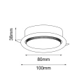 Lampa wpuszczana Drop in - Czarna 3028 (Brosline) Antigo