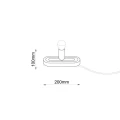 lampa gabinetowa MINOS G - 20 cm - czerwona terakota 2040 – Antigo