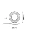 Lampa biurkowa NEXO G czerwona terakota - 4000K 2039 ANTIGO