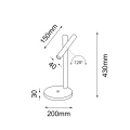 Lampa stołowa Yabu G - Biała (430 mm) 2032 (Shilo) Antigo