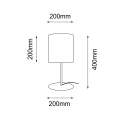 Lampa stołowa Lamego G - Beżowa (400 mm) 2029 (Shilo) Antigo