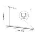 Lampa wisząca Hiate Line - Biała (1500 mm) 4000K 1855 (Shilo) Antigo