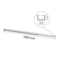 Oprawa natynkowa podłużna HIATE LINE 1818 czarna 4000K 180cm SHILO