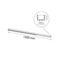 Oprawa natynkowa podłużna HIATE LINE 1815 biała 4000K 150cm SHILO