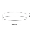 plafon Kengo - 800 mm - biały - 1407 - Antigo