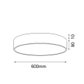 plafon Kengo - 600 mm - biały - 1404 - Antigo