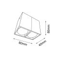 Plafon Doha 2 - Czarny (80 mm) 1096 (Shilo) Antigo
